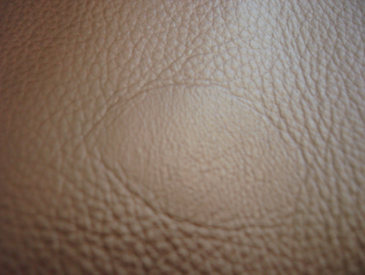 Leather sofa patch test